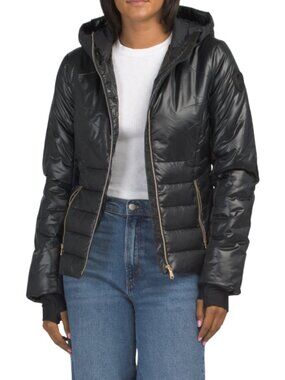 PAJAR Black rosie contrast puffer jacket